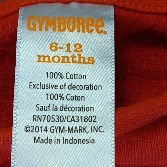 Gymboree Cutie Shirt Red Long Sleeve - Picture 2 of 3